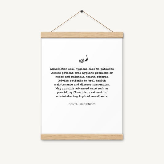 Dental Hygiene Definition | Wall Poster